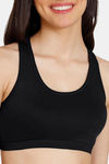 Zivame Girls Double Layered Non Wired Full Coverage Racerback Beginner Sports Bra (Pack of 2) - Multicolor — thumbnail 9